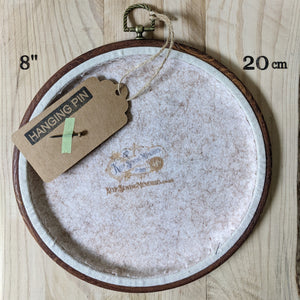 Designated Crying Area, Please limit episodes to 15 minutes.  Machine embroidered 8" hoop