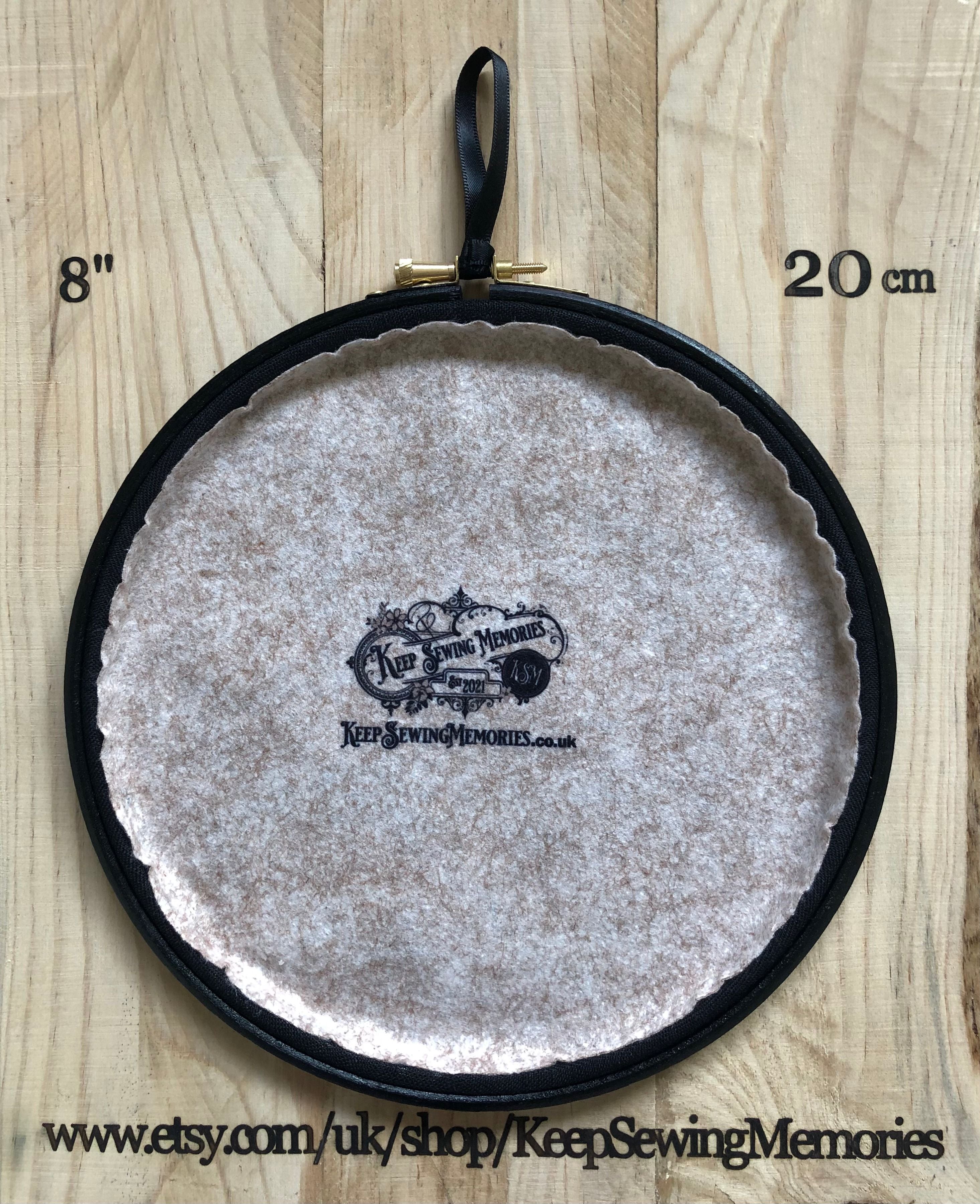 As Above So Below, machine embroidered 8" hoop