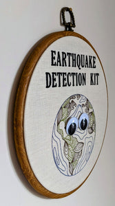 Earthquake detection kit. Machine embroidery 8" hoop