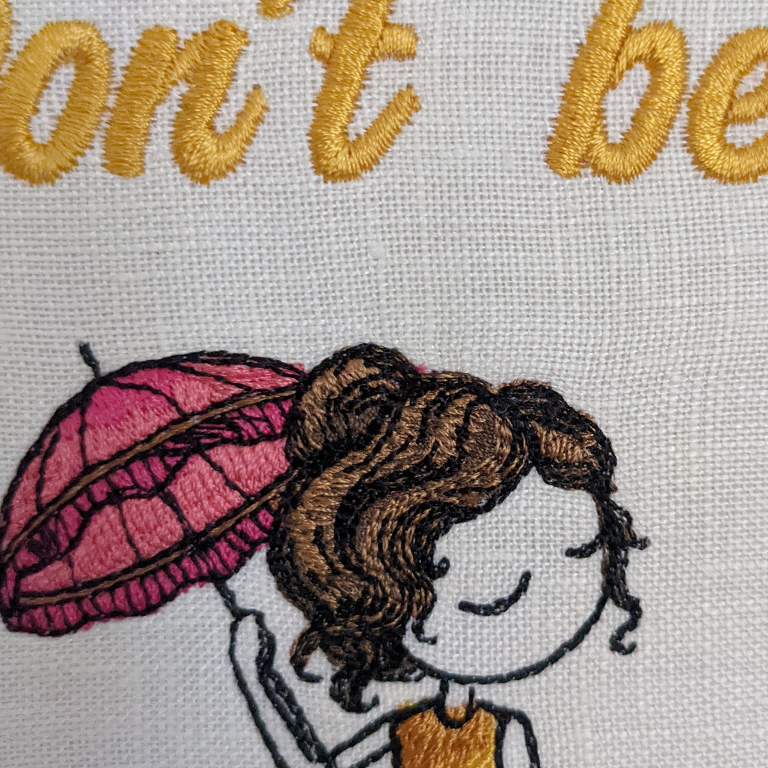 Don't be a Salty Bitch, Machine embroidery 8" hoop art