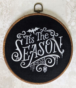 Tis the season. Machine embroidered 8" hoop